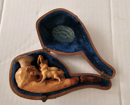 Antique meerschaum pipe - meerschaum,