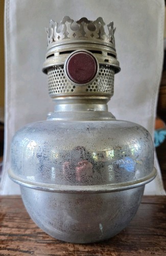 Vintage chrome oil lamp - chrome,