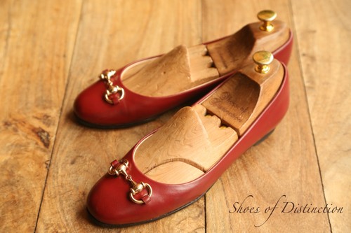 Gucci red leather brass - brass, bit