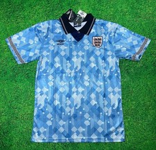 England 1990 Third Shirt Blue