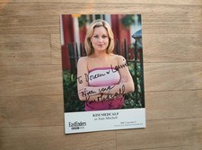 Kim Medcalf signed photo cast card - TV actress Eastenders