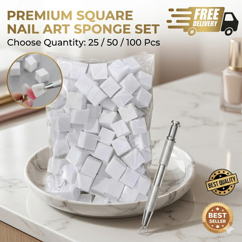 100pcs nail art sponge - 25/50/100pcs,
