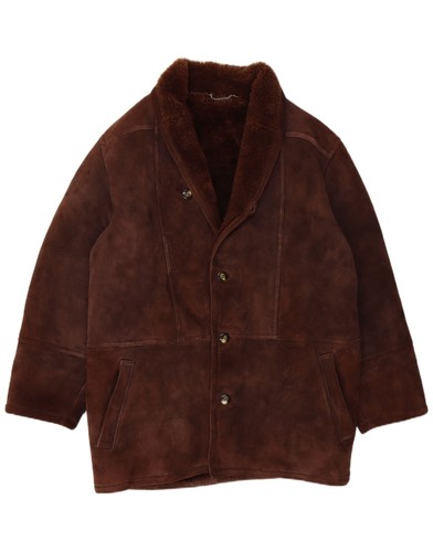 Vintage mens shearling jacket - shearling,