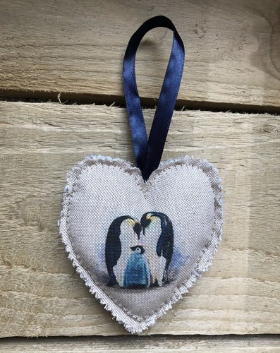 Penguin hanging heart - hanging,