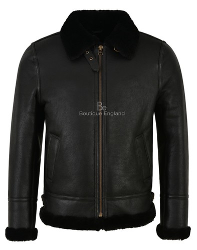 Mens sheepskin jacket black - mens,