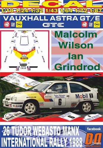 Decal vauxhall astra gte - decal,