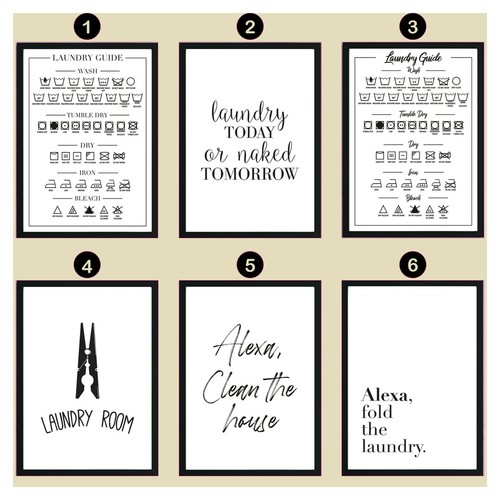 Laundry utility room wall art - laundry,