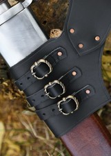 Black Leather Adjustable Sword