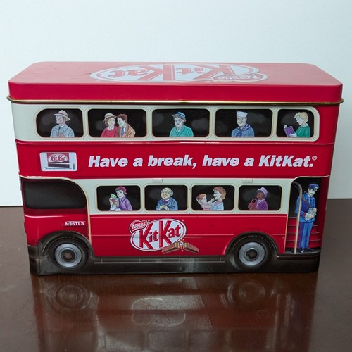 Kitkat red double decker - double, bus