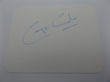 4.5" x 3.5" WHITE CARD SIGNED