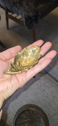 Brass trinket dish - brass,