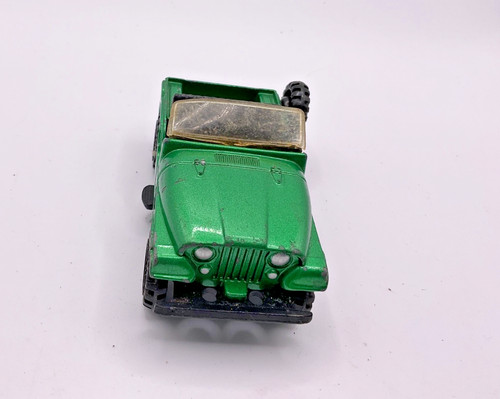 Vintage green corgi jeep 5 - green,