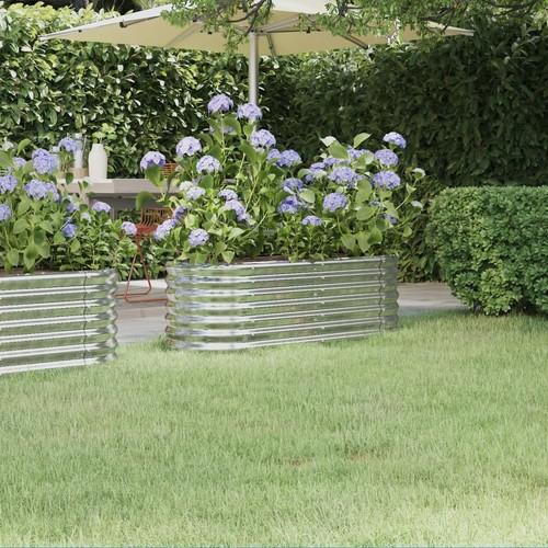 Galvanised steel raised garden - raised,