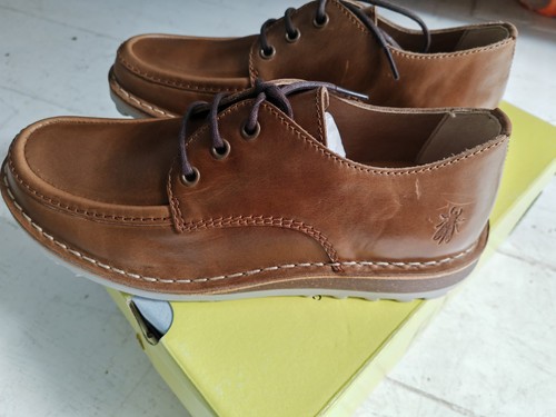 Fly london tan leather - tan, derby