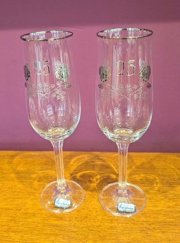 Bohemia crystal 25th - 2x,