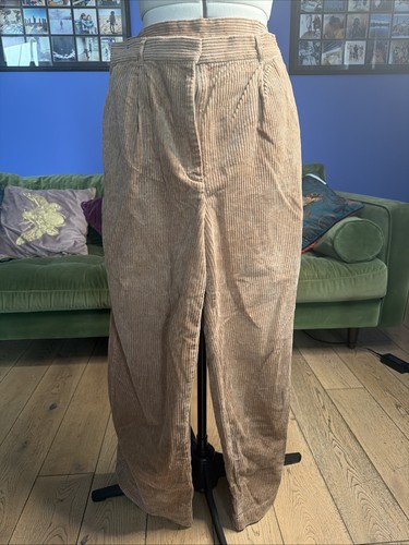 Monki wide leg cord trousers - monki,