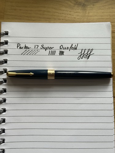 Parker duofold super blue - duofold, 17