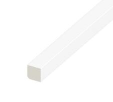 Square Plastic Trim 20mm x 20mm - PVC Square Window Door Edging Bead - 1m Strip