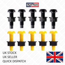 10x Yellow & Black Nylon