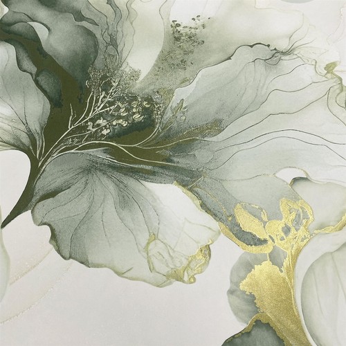 Muriva elysian floral green - floral,