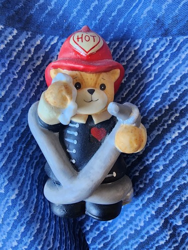 Novelty fireman bear ornament - novelty,