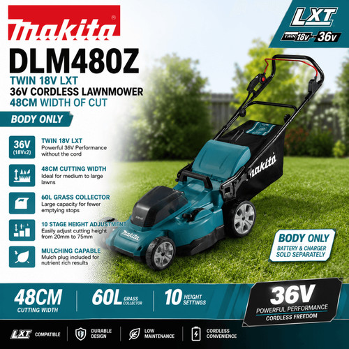 Makita dlm480z twin 18v - dlm480z,