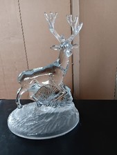 Glass Stag Ornament Crystal