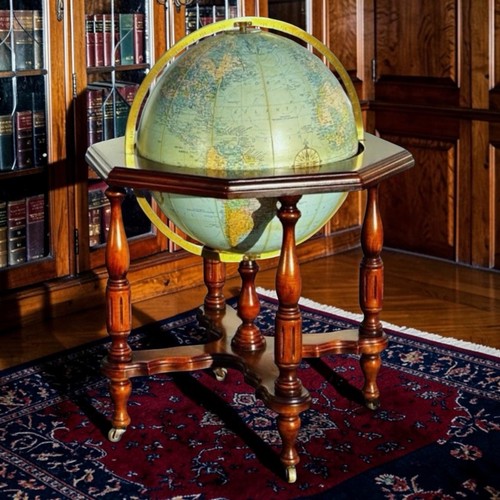 Library globe large size - large, in