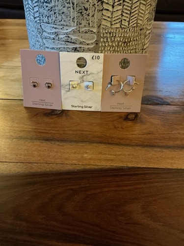 Three pairs next pierced - three,