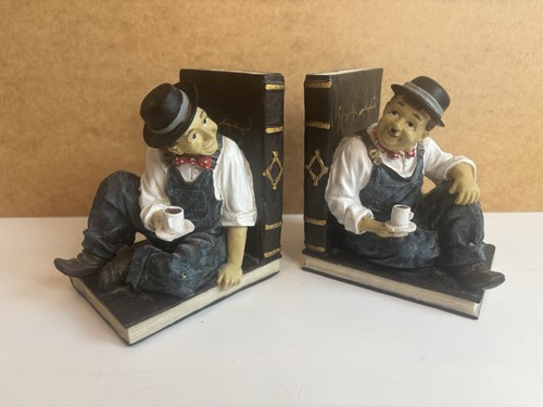 Laurel and hardy resin cast - and,