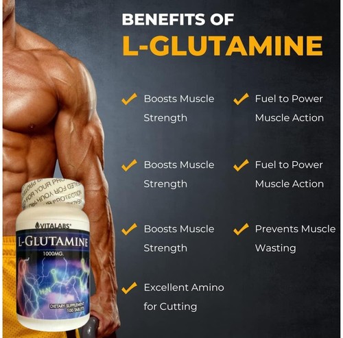Glutamine muscle growth - l-glutamine,