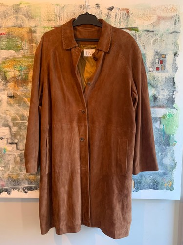Elvi leather coat 100 tan - leather,