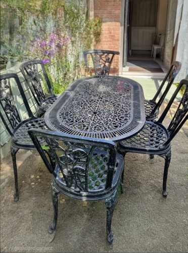 Large cast aluminium oval - large,