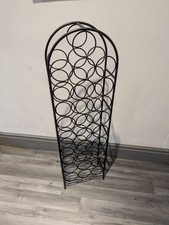 28 Bottle Wine Rack Black