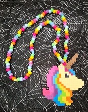 Kandi Rainbow Unicorn Perler