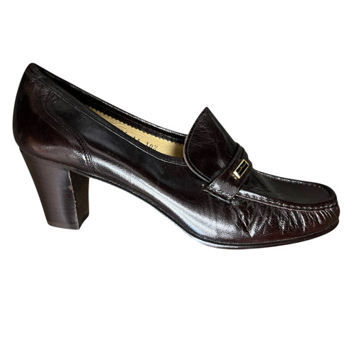 Shoes womens brown mid heel - shoes,