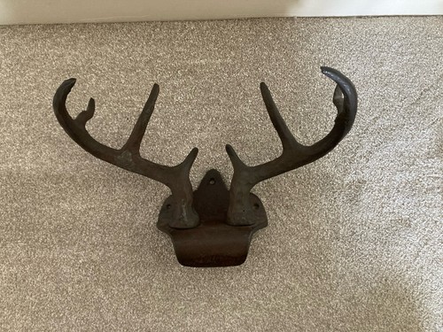 Cast iron stag antlers - iron,