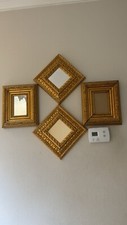 4 Old Fashioned Mirrors Vintage  Missing One Mirror