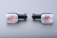 Pair of White Clear Front Turn