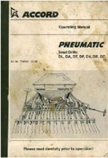 Accord Pneumatic Seed Drill