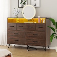 Modern 8 Drawer Dresser ,Wood