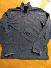 Rohan Mens Medium Top Pullover 1/2 Zip Microgrid Stowaway Blue camping walking