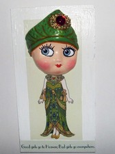 SASSY FLAPPER Chalkware Wall