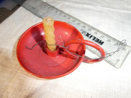 Vintage miniature red enamel - vintage,