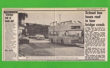 Newspaper Cutting 1986 ~ WMPTE