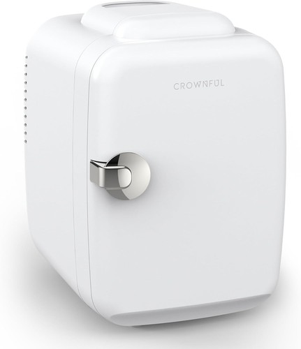 Crownful mini fridge white - white, 4