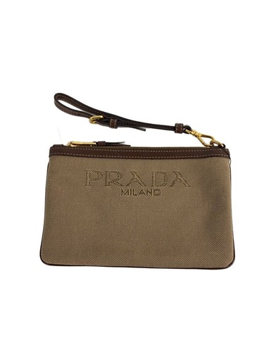 Prada canvas beige - pouch, bag