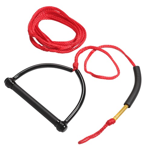 Durable red water - ski, rope