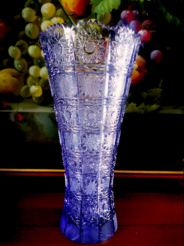 Vintage bohemia crystal purple - crystal,