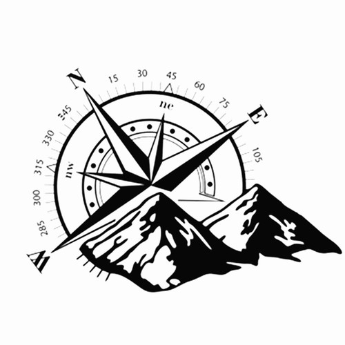 Car stickers compass - compass, totem